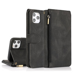 Skin-feel Crazy Horse Texture Zipper Wallet Bag Horizontal Flip Leather Case with Holder & Card Slots & Wallet & Lanyard, For iPhone XS Max, For iPhone 11, For iPhone 11 Pro, For iPhone 11 Pro Max, For iPhone 12 mini, For iPhone 12 / 12 Pro