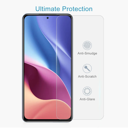 50 PCS 0.26mm 9H Surface Hardness 2.5D Explosion-proof Tempered Glass Non-full Screen Film, For Xiaomi Redmi K40 Pro (50 PCS), For OPPO A55 5G (50 PCS), For Samsung Galaxy A02 (50 PCS)