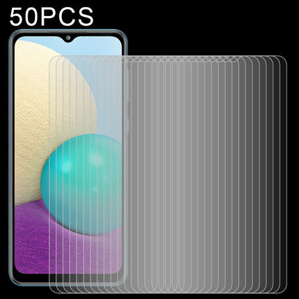 50 PCS 0.26mm 9H Surface Hardness 2.5D Explosion-proof Tempered Glass Non-full Screen Film, For Xiaomi Redmi K40 Pro (50 PCS), For OPPO A55 5G (50 PCS), For Samsung Galaxy A02 (50 PCS)
