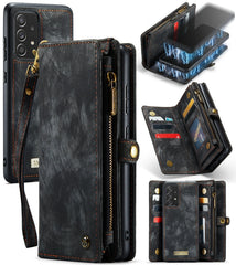 CaseMe Detachable Multifunctional Horizontal Flip Leather Case, with Card Slot & Holder & Zipper Wallet & Photo Frame, For Samsung Galaxy A72 5G / 4G, For Samsung Galaxy A52 5G / 4G