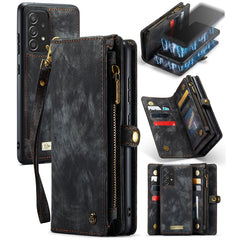 CaseMe Detachable Multifunctional Horizontal Flip Leather Case, with Card Slot & Holder & Zipper Wallet & Photo Frame, For Samsung Galaxy A72 5G / 4G, For Samsung Galaxy A52 5G / 4G