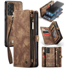 CaseMe Detachable Multifunctional Horizontal Flip Leather Case, with Card Slot & Holder & Zipper Wallet & Photo Frame, For Samsung Galaxy A72 5G / 4G, For Samsung Galaxy A52 5G / 4G