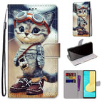 For LG Stylo 7 5G / Leather Shoes Cat