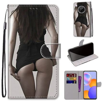 Coloured Drawing Cross Texture Horizontal Flip PU Leather Case with Holder & Card Slots & Wallet & Lanyard, For LG Stylo 7 5G, For Huawei Y9a
