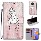 For Huawei Y9a / Pink Hands Heart