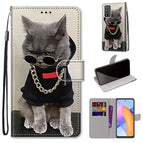 For Honor 10X Lite / Golden Chain Grey Cat