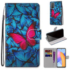 For Honor 10X Lite / Blue Red Butterfly