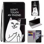 For Nokia 2.4 / Middle Finger White Cat
