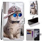 For Nokia 2.4 / Slant Hat Blue Mirror Cat