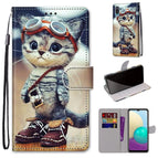For Samsung Galaxy A02 / M02 / Leather Shoes Cat