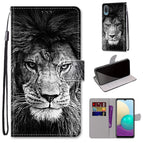 For Samsung Galaxy A02 / M02 / Black White Lion Head
