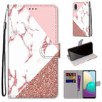 For Samsung Galaxy A02 / M02 / Pink Stone Texture