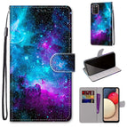 For Samsung Galaxy A02s / M02s / Purple Green Starry Sky
