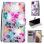 For Samsung Galaxy A12 / M12 / Gradient Colorful Flower