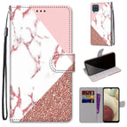 For Samsung Galaxy A12 / M12 / Pink Stone Texture