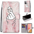For Samsung Galaxy A72 5G / 4G / Pink Hands Heart