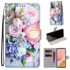 For Samsung Galaxy A72 5G / 4G / Light Pink Bouquet