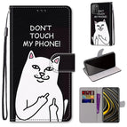 For Xiaomi Poco M3 / Middle Finger White Cat