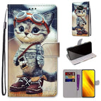 For Xiaomi Poco X3 NPC / Leather Shoes Cat