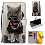 For Xiaomi Poco X3 NPC / Golden Chain Grey Cat