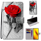 For Xiaomi Poco X3 NPC / Wood Red Rose