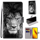 For Xiaomi Poco X3 NPC / Black White Lion Head