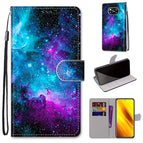 For Xiaomi Poco X3 NPC / Purple Green Starry Sky