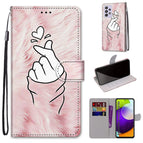 For Samsung Galaxy A52 5G / Pink Hands Heart