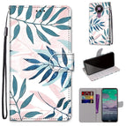 For Nokia 3.4 / Pink Green Leaf