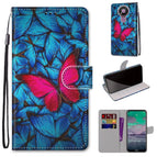 For Nokia 3.4 / Blue Red Butterfly