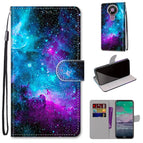 For Nokia 3.4 / Purple Green Starry Sky