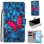For Xiaomi Mi 10T Lite / Blue Red Butterfly