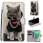 For Xiaomi Mi 10T Pro / 10T / K30s / Golden Chain Grey Cat