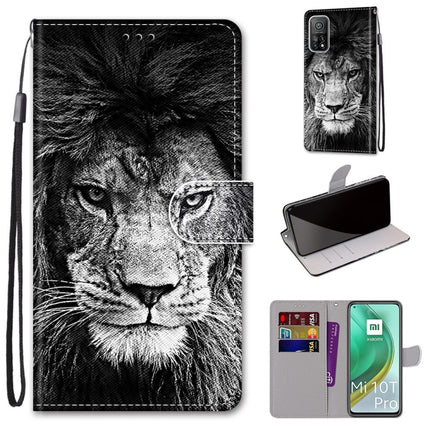 Coloured Drawing Cross Texture Horizontal Flip PU Leather Case with Holder & Card Slots & Wallet & Lanyard, For Xiaomi Mi 10T Pro / 10T / K30s