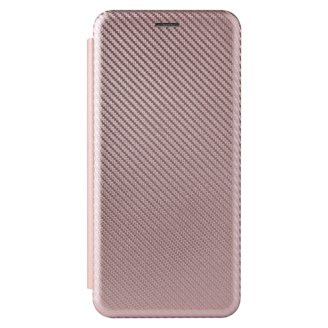 Carbon Fiber Texture Magnetic Horizontal Flip TPU + PC + PU Leather Case with Card Slot, For ZTE Blade A7s 2020