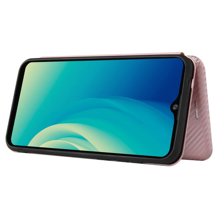 Carbon Fiber Texture Magnetic Horizontal Flip TPU + PC + PU Leather Case with Card Slot, For ZTE Blade A7s 2020