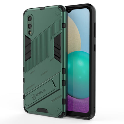 Punk Armor 2 in 1 PC + TPU Shockproof Case with Invisible Holder, For Samsung Galaxy S21+ 5G, For Samsung Galaxy A02 (EU Version), For Samsung Galaxy M31