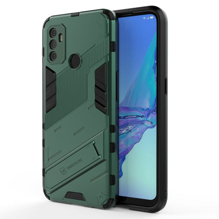 Punk Armor 2 in 1 PC + TPU Shockproof Case with Invisible Holder, For OPPO A93 5G, For OPPO A53 4G, For OPPO F17 Pro