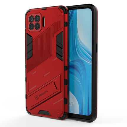 Punk Armor 2 in 1 PC + TPU Shockproof Case with Invisible Holder, For OPPO A93 5G, For OPPO A53 4G, For OPPO F17 Pro