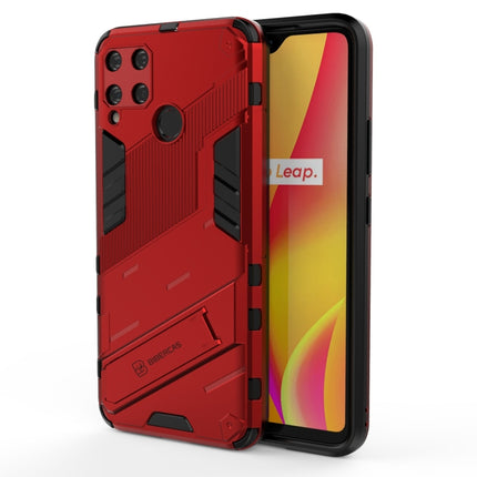 Punk Armor 2 in 1 PC + TPU Shockproof Case with Invisible Holder, For OPPO Reno5 Pro+, For Realme V15, For OPPO Realme C15, For OPPO Realme 7 Pro, For OPPO Realme 7