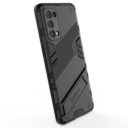 Punk Armor 2 in 1 PC + TPU Shockproof Case with Invisible Holder, For OPPO Reno5 Pro, For OPPO Realme V15