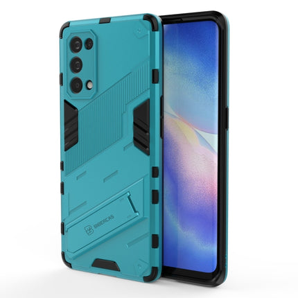 Punk Armor 2 in 1 PC + TPU Shockproof Case with Invisible Holder, For OPPO Reno5 Pro, For OPPO Realme V15