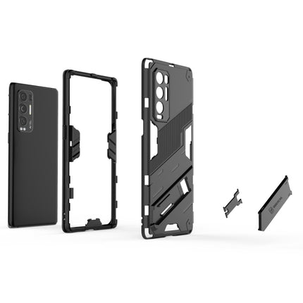 Punk Armor 2 in 1 PC + TPU Shockproof Case with Invisible Holder, For OPPO Reno5 Pro+, For Realme V15, For OPPO Realme C15, For OPPO Realme 7 Pro, For OPPO Realme 7