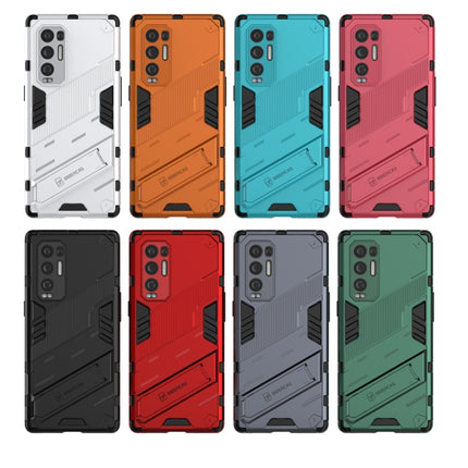 Punk Armor 2 in 1 PC + TPU Shockproof Case with Invisible Holder, For OPPO Reno5 Pro+, For Realme V15, For OPPO Realme C15, For OPPO Realme 7 Pro, For OPPO Realme 7