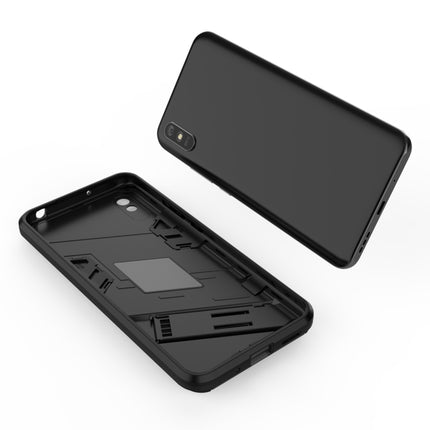 Punk Armor 2 in 1 PC + TPU Shockproof Case with Invisible Holder, For Xiaomi Redmi 9A, For Xiaomi Redmi 9, For Xiaomi Redmi Note 7