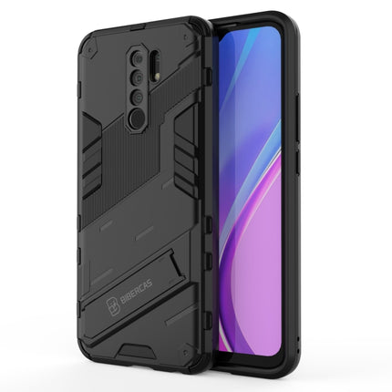 Punk Armor 2 in 1 PC + TPU Shockproof Case with Invisible Holder, For Xiaomi Redmi 9A, For Xiaomi Redmi 9, For Xiaomi Redmi Note 7