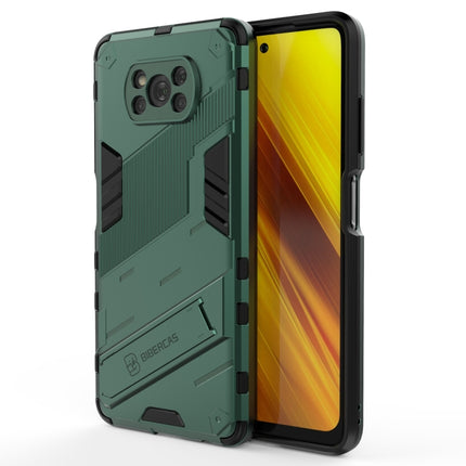 Punk Armor 2 in 1 PC + TPU Shockproof Case with Invisible Holder, For Xiaomi Poco X3