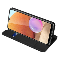 DUX DUCIS Skin Pro Series Horizontal Flip PU + TPU Leather Case with Holder & Card Slots, For Samsung Galaxy A32 4G