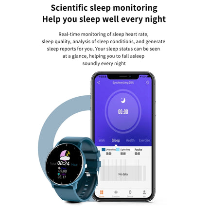 ZL02 1.28 inch Touch Screen IP67 Waterproof Smart Watch, Support Blood Pressure Monitoring / Sleep Monitoring / Heart Rate Monitoring