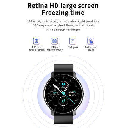 ZL02 1.28 inch Touch Screen IP67 Waterproof Smart Watch, Support Blood Pressure Monitoring / Sleep Monitoring / Heart Rate Monitoring